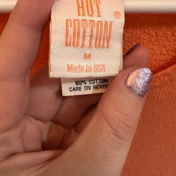 Hot Cotton Vibrant Orange Dress - Picture 4 of 4